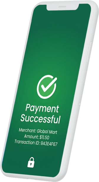 Smile Payments terminal showing a successful payment
